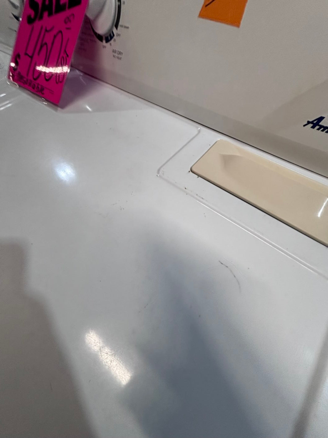 }}Amana  top load washer with agitator & electric dryer 220v  set top load side by side #AWM23TB