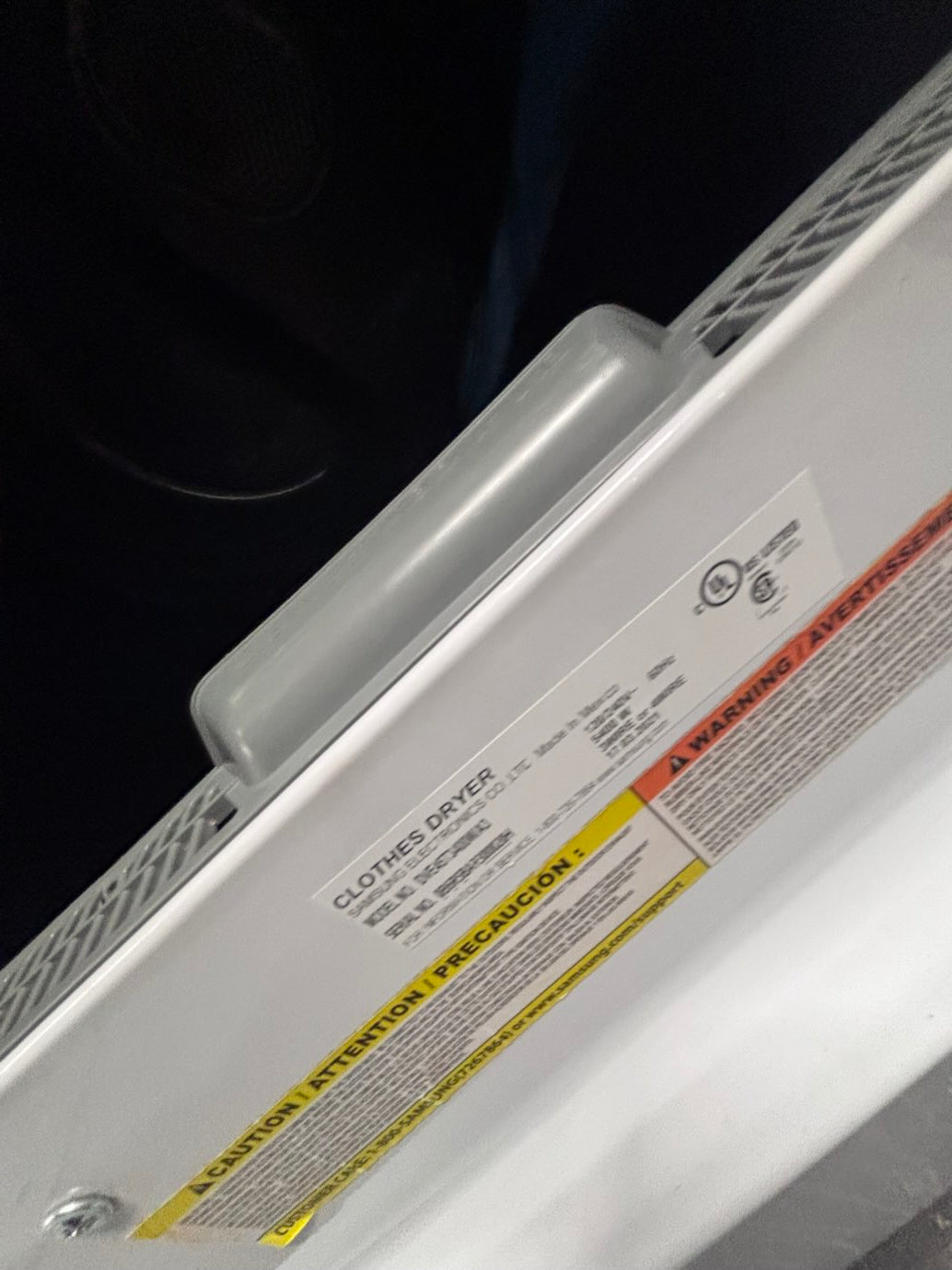 } }Samsung white  top top load washer with agitator large capacity & dryer set electric 220v side x side top load stainless steel  drum ,white color used-refurbished #MYK1B3B