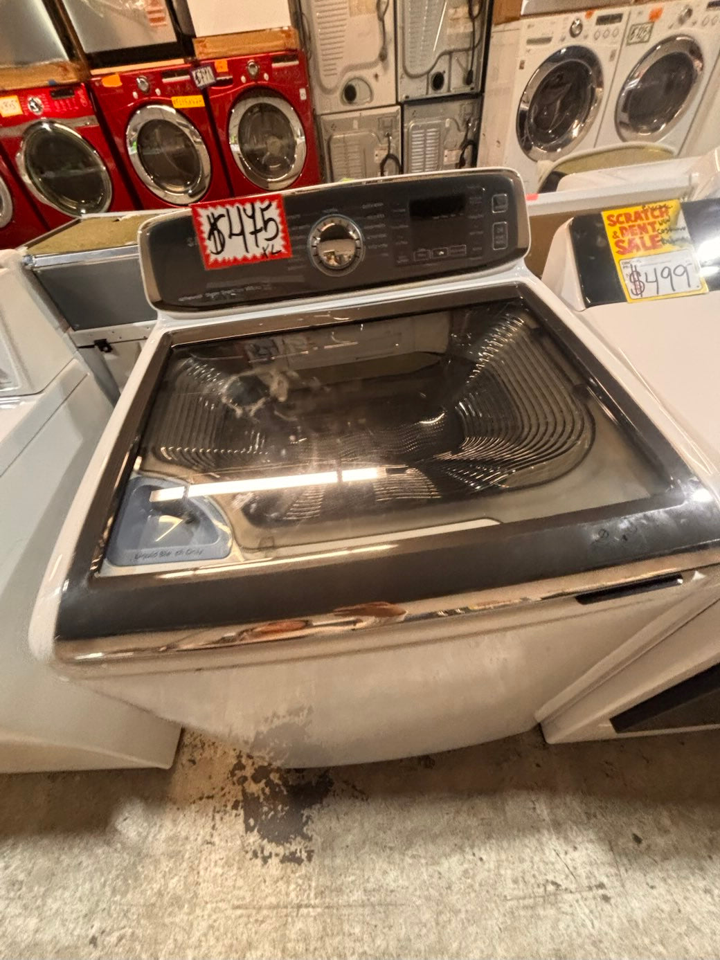 } }Samsung 27” white color Top load washer extra Large capacity 5.5cu.ft stainless steel Drum working 💯  with warranty ! used,refurbished #SAWTL12B