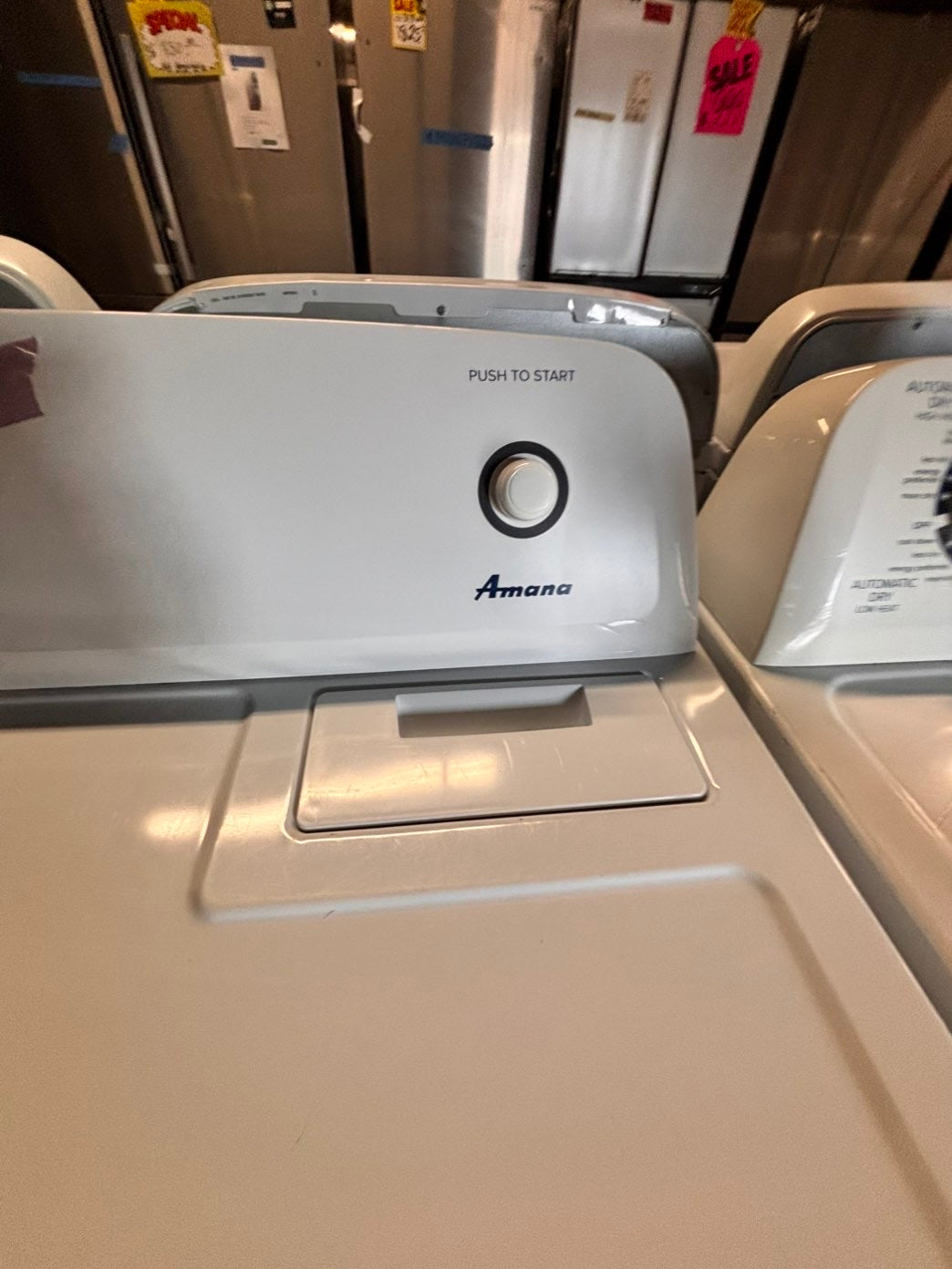 >Amana 29” large capacity electric dryer 220v side by side used-refurbished #AEDZ66B