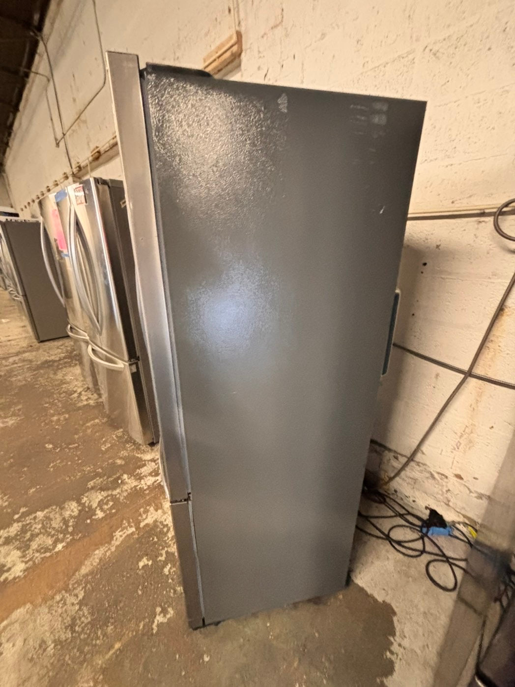 >frigidaire Open box 📦 New S/d 31.5 in. 18 cu. ft. Counter Depth French Door Refrigerator in Fingerprint-Resistant Stainless Look       #RNZG18LL