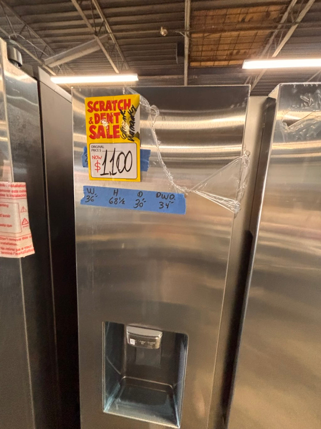 }}New open box 📦 Samsung - 26cu. ft. Side-by-side full size fridge Stainless Steel
#FS26TRTB