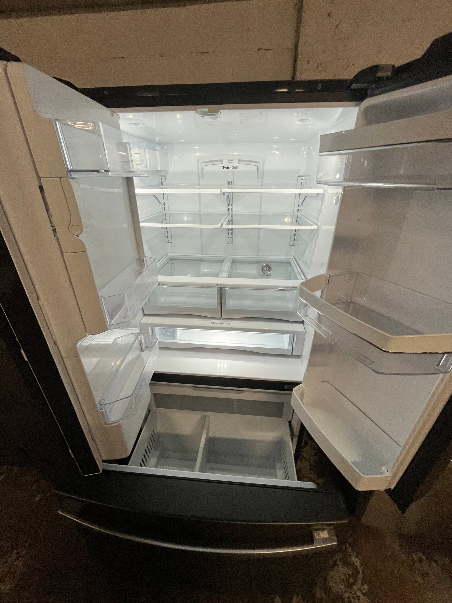 *🔥Black Friday Deal🔥Used | Refurbished GE 36” French door refrigerator slate color w/ice water dispenser 36" stock number #RFGP23PB