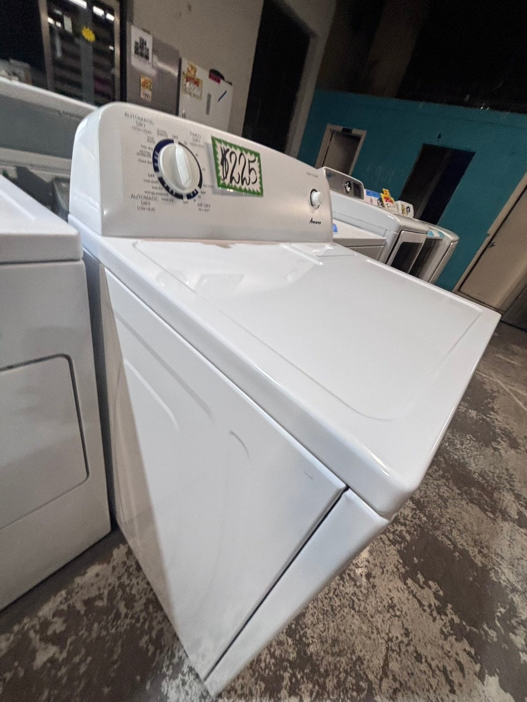 >Amana 29” large capacity electric dryer 220v side by side used-refurbished #AEYA74B