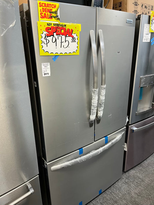 Open box | Scratch & Dent Frigidaire French door refrigerator stainless steel w/ice maker 36" #RF494VL