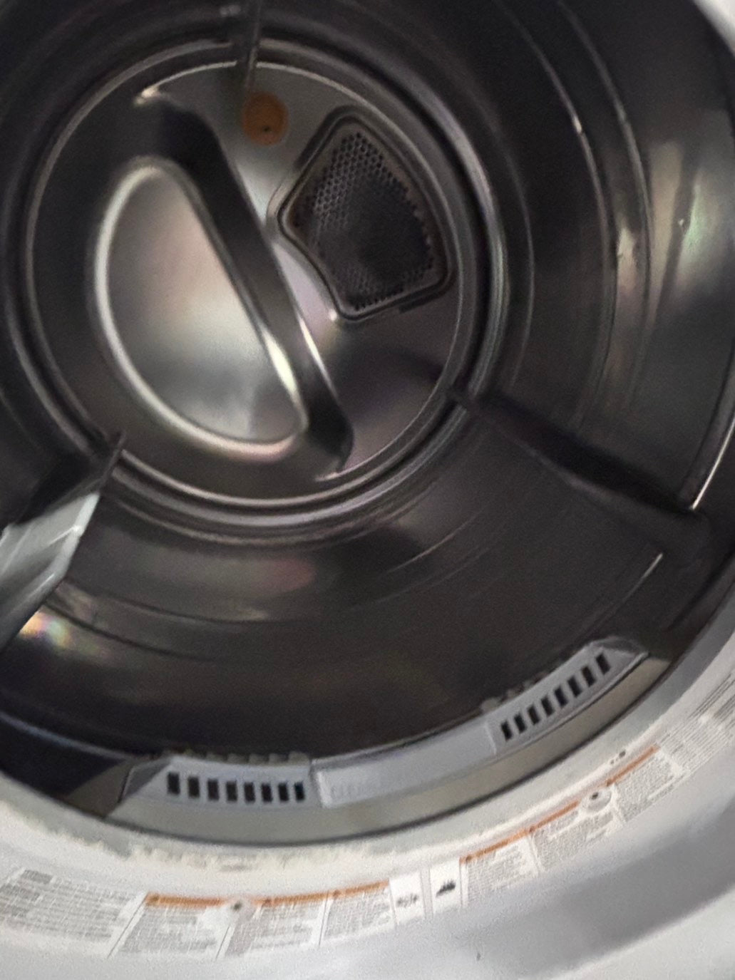 >special 🌟 LG  front load stackable GAS steam dryer in white , stainless steel drum 27" #GDLGZ0B