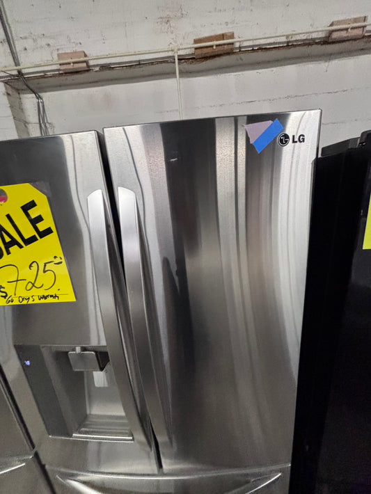 >Sale💥🔥LG French door Refrigerator stainless steel w/ ice water dispenser 36" #RF27H7B