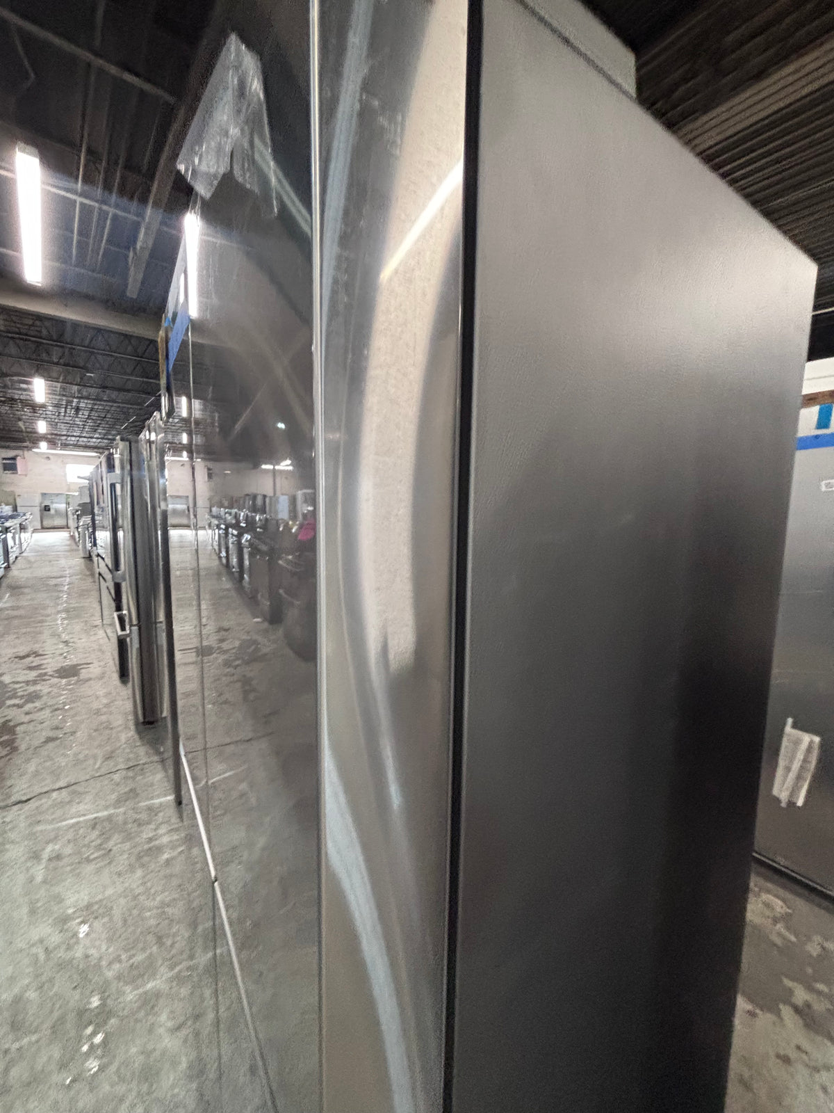 } New open box 📦 Samsung - 36 in. Wide Bespoke 23 Cu. Ft. 4-Door Flex French Door Counter Depth Refrigerator with Beverage Center - Stainless steel working 💯 with warranty #SCD23NB