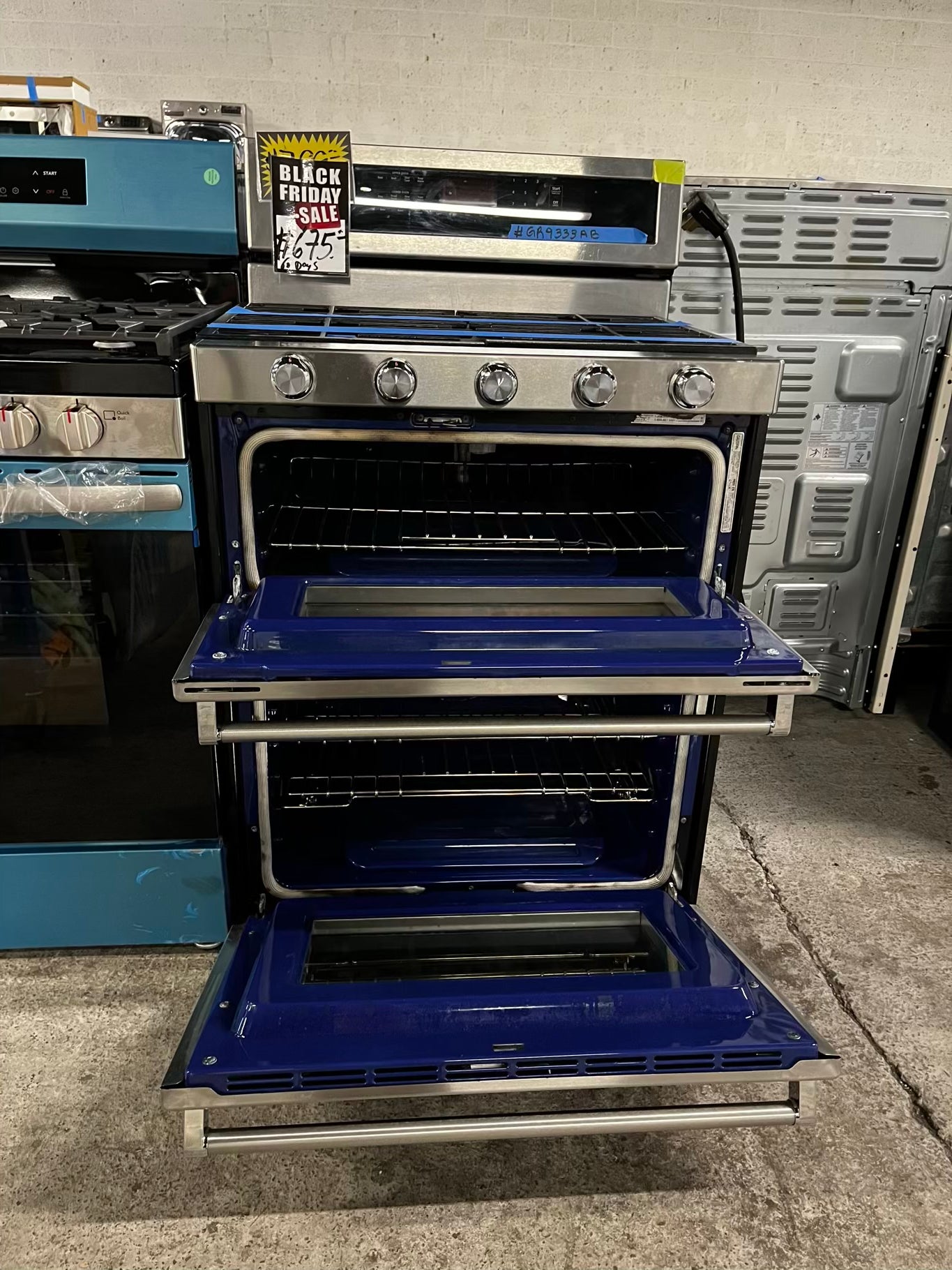 • 🍁 Thanksgiving Special  🦃  KitchenAid Gas range 5 burner convection bake broil self clean in stainless steel used-Refurbished 30” #GR9333AB