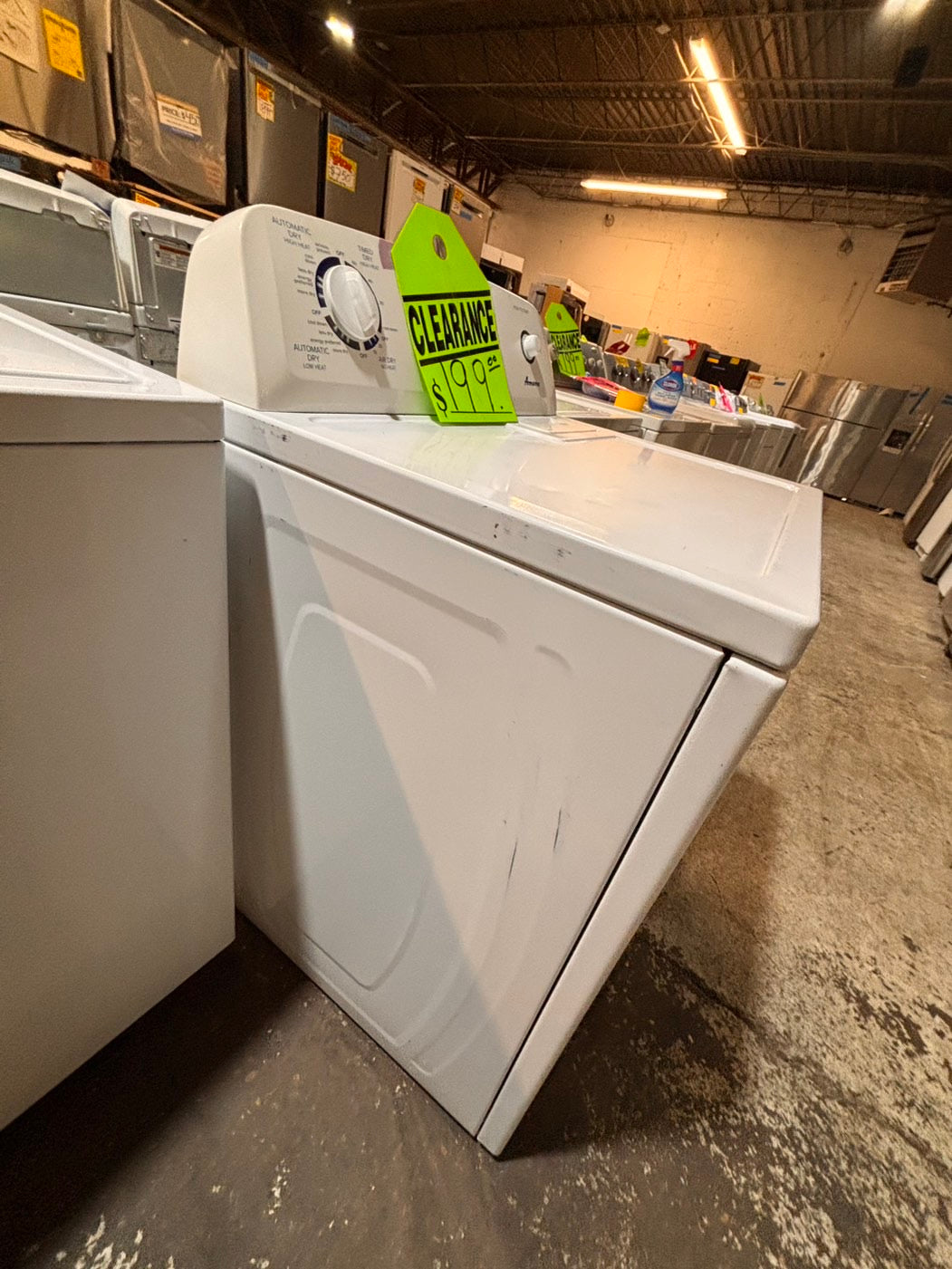 >*sale🔥Amana large capacity top load washer stainless steel drum & electric dryer 220v  set top load side by side #TAA2T1B