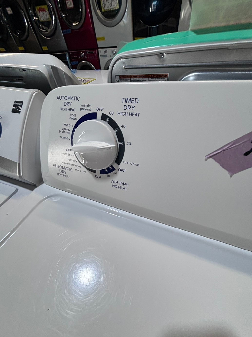 >*Amana 29” large capacity electric dryer 220v side by side used-refurbished #AMEK12B
