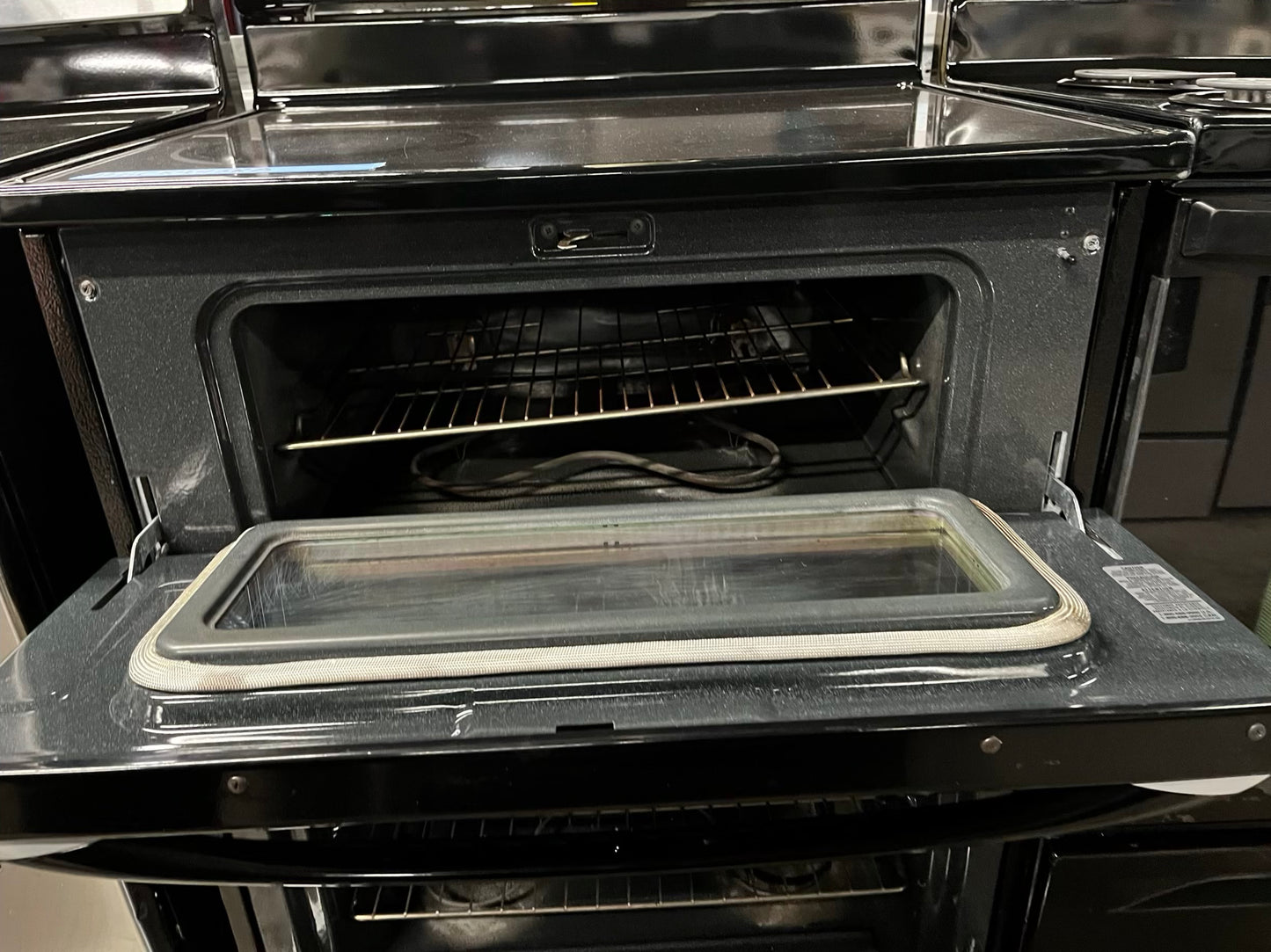 🎉 BLACK FRIDAY ⚡️ Maytag glass top electric range 220v double oven 4 burner  Refurbished  bake Broil toast self clean in black 30" #RE8943KB