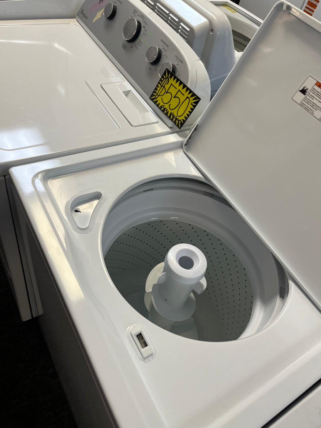 =• whirlpool top load washer  & electric dryer 220v  set top load side by side #WHTP35SET