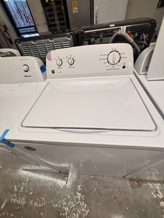 >kenmore Top load washing machine large capacity stainless steel drum w agitator 27" used-Refurbished #WK663B