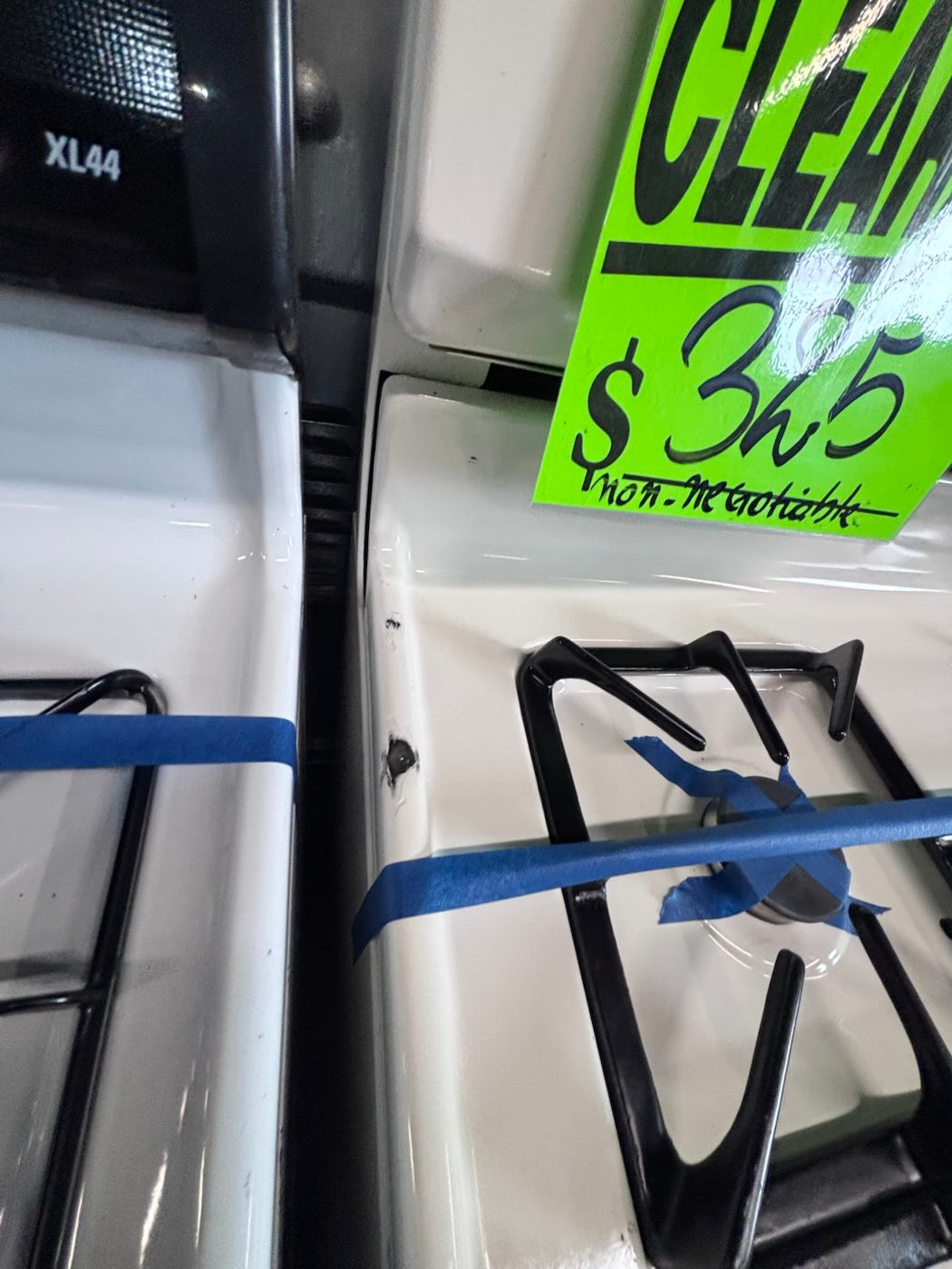 }sale🔥Kenmore  Gas range 4 burner bake broil Hi/Lo self clean in off white working 💯 with warranty ,used-Refurbished 30” #KG66D7B