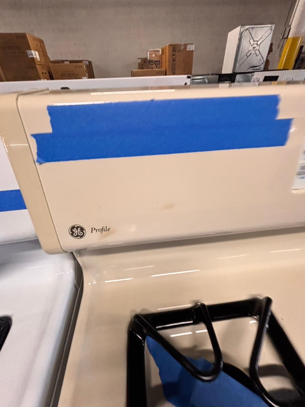 >special sale🔥GE Gas range 4 burner bake broil Hi/Lo self clean in off white used-Refurbished 30” #GEY94ZB