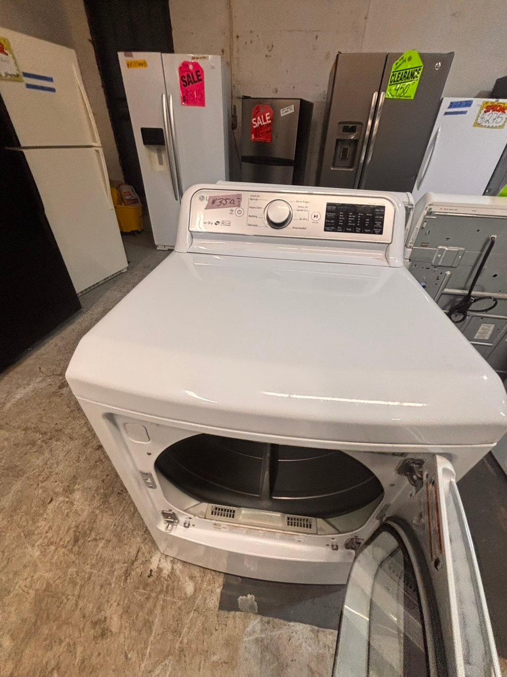 >*LG side x side extra large capacity electric 220v dryer   27” used -Refurbished #DELE65B