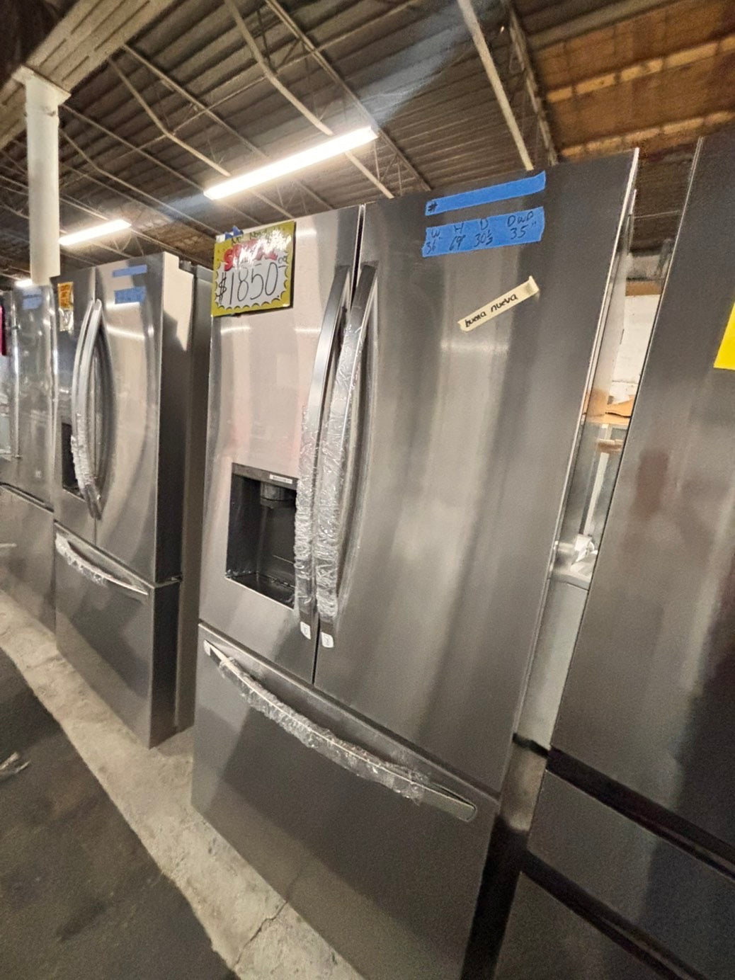 >special🎈New open box LG -French Door Smart Refrigerator with ice maker & water dispenser - Stainless Steel #RFLG33YB