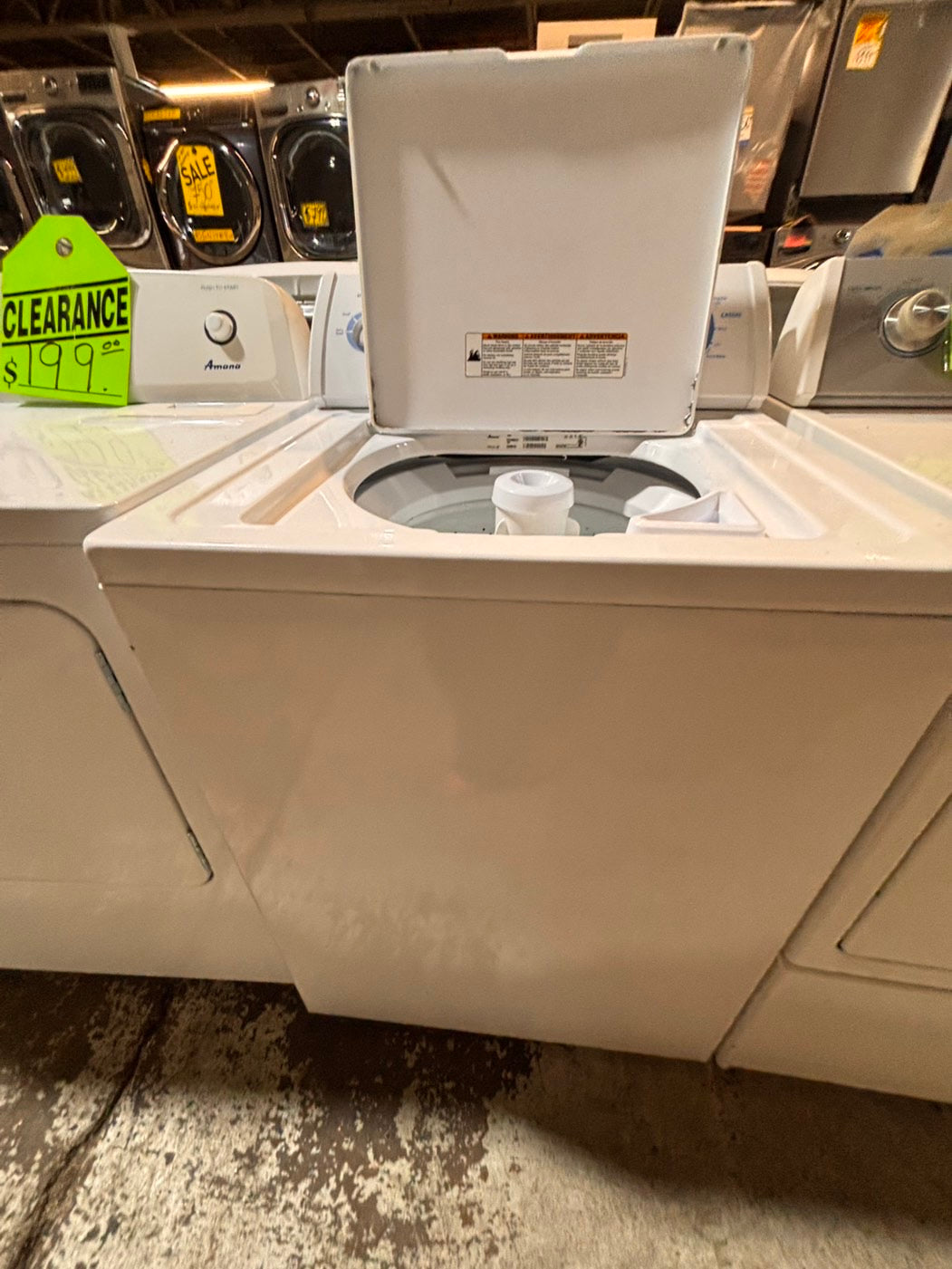 >*sale🎈Amana heavy duty Top load washing machine w agitator 27" in good condition,used-Refurbished #TAW126B