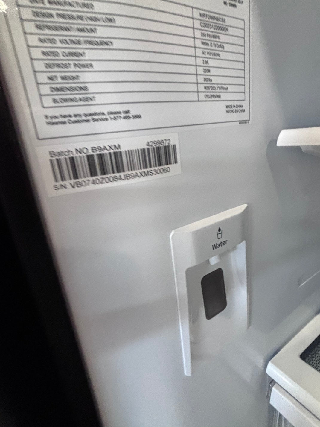>Mora 26 cu.ft. Standard Depth French Door Refrigerator new open box 📦 costumer return #RMDA31B