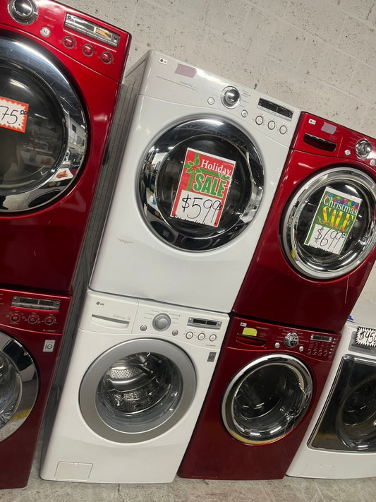 🎁🎄Holiday Sale‼️ - Mix and match LG washer 4.5 cu ft & electric dryer 240Vt sensor dry 7.5 cu ft set white  #WDST34VB