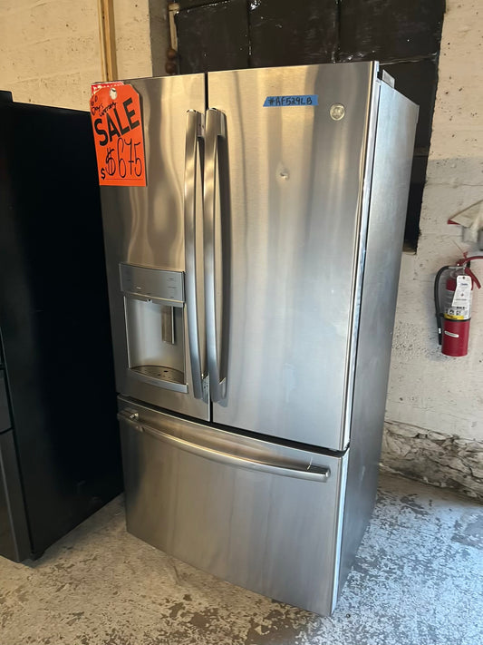 - GE French door Refrigerator counter depth stainless steel w/ ice water dispenser 36" #RF529LB