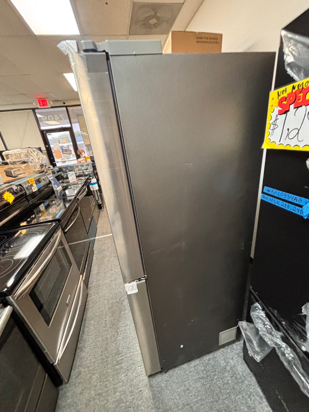 >New open box 📦 samsung 4-doors Counter Depth French Door Refrigerator 22cu.ft in Stainless Steel  #RFSGG1B 36” in