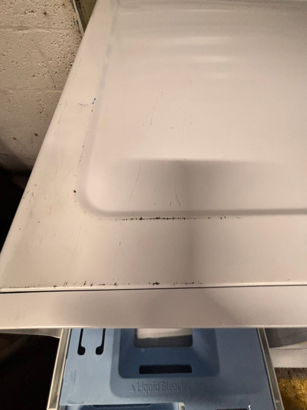 >Samsung white washer 4.5cu. ft. Large capacity, in great condition 27” stackable or side by side  used-refurbished  #SW6RZ4