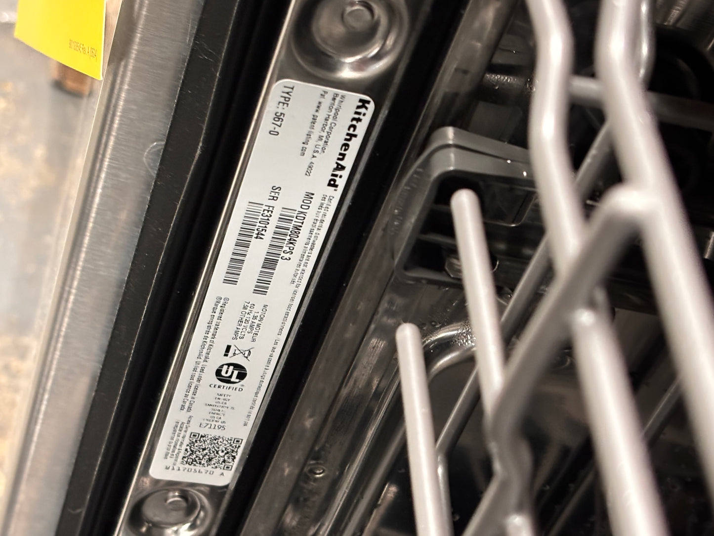 >24 in. KitchenAid - 360 Max
Jets Third Rack
Dishwasher with
Stainless Steel Third
Rack Wash Jets,                          model       number:KDTM804KPS   Stock number #KADW4H3B
