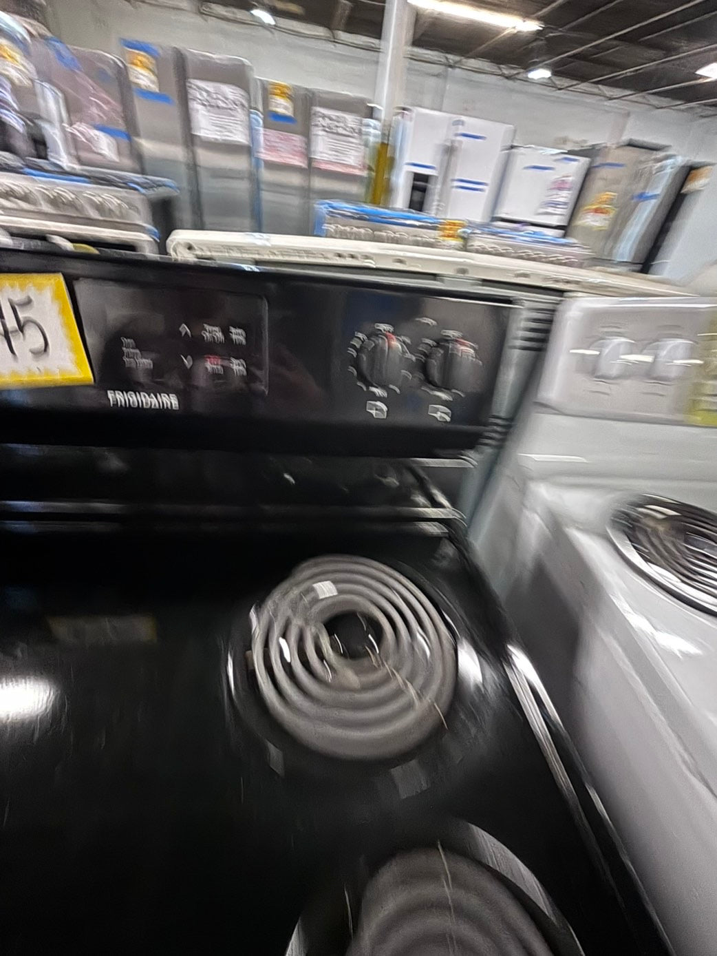 }kenmore  stainless steel & black electric coil top range coil 220v bake /Broil 4 burner used-Refurbished  great condition 30" #FH221Z1B