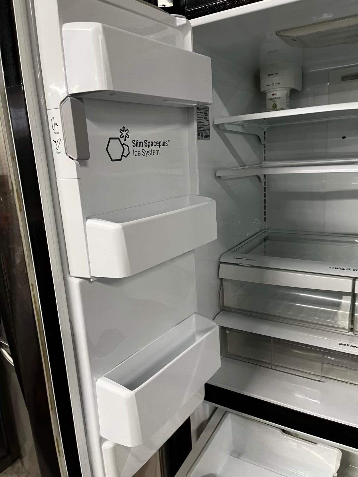🎄Holiday Sale 🎁Used | Refurbished LG 36” 28cu.ft. French door refrigerator black stainless steel w/ice water dispenser - stock number #RF453P7B