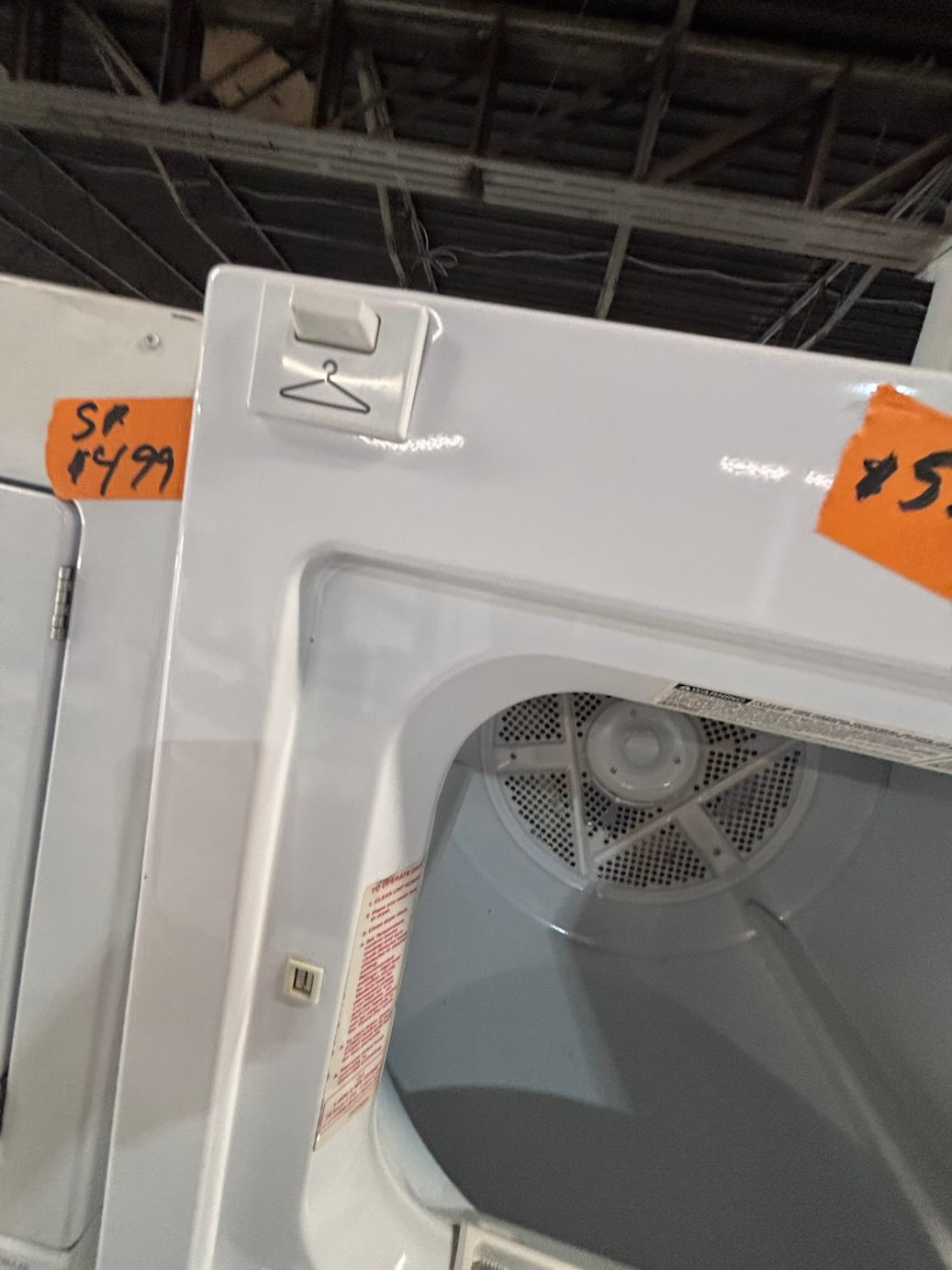 } Kenmore used-  refurbished stacked laundry center Electric 220v washer & dryer unit in white 27" #LC27D18B