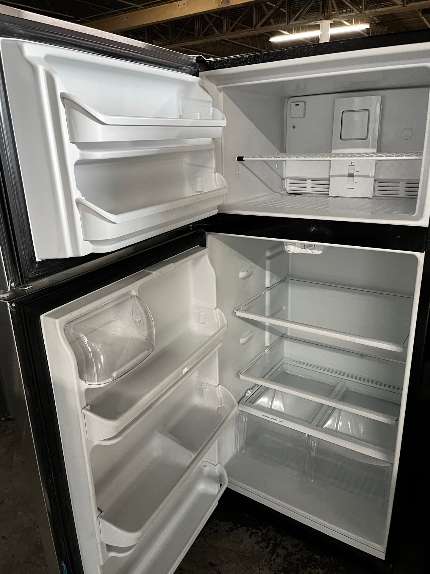 Kenmore top freezer refrigerator stainless steel  used refurbished 30” #RF7431B