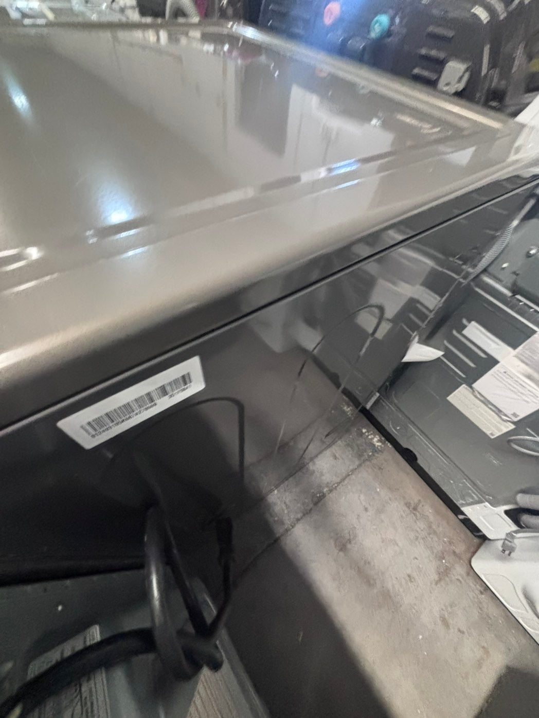 >*used great condition 29”refurbished LG steam washer & dryer set electric front load jumbo size stackable or side by side stainless steel drum 29" #WEX5S9B