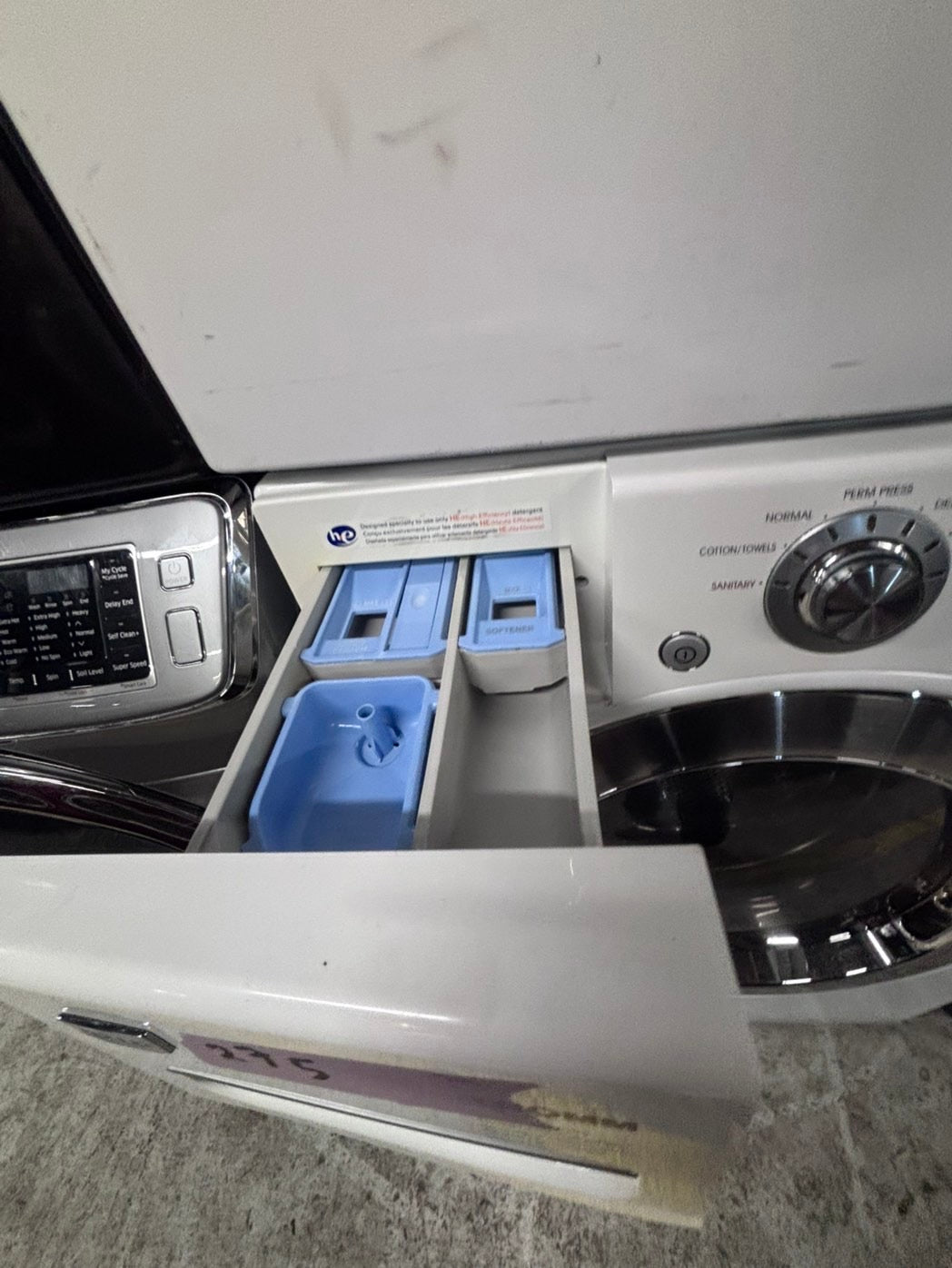 >*LG washer & dryer set electric 220v front load stackable or side by side - sensor dry in white #WDAZ6BSET