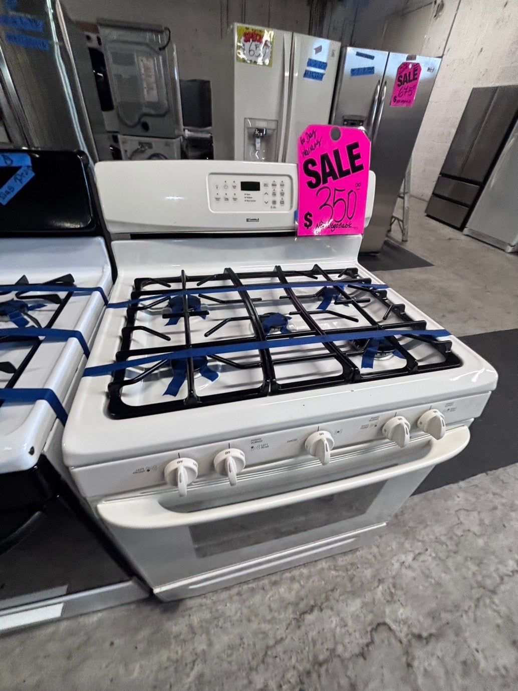 >*special🔥kenmore Gas range 5 burner  bake ,broil Hi/Lo self clean in used-Refurbished 30” #KGBG664B
