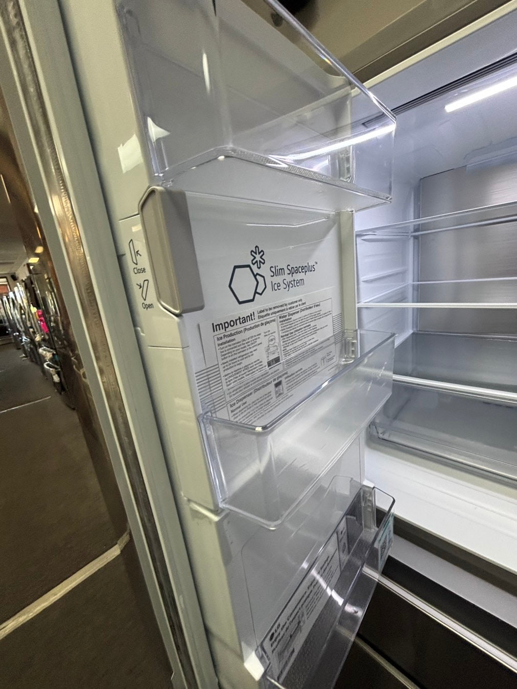 >special🎈LG New open box 📦 Refrigerator instaview with ice maker & water dispenser - Stainless Steel  #RZ33USL