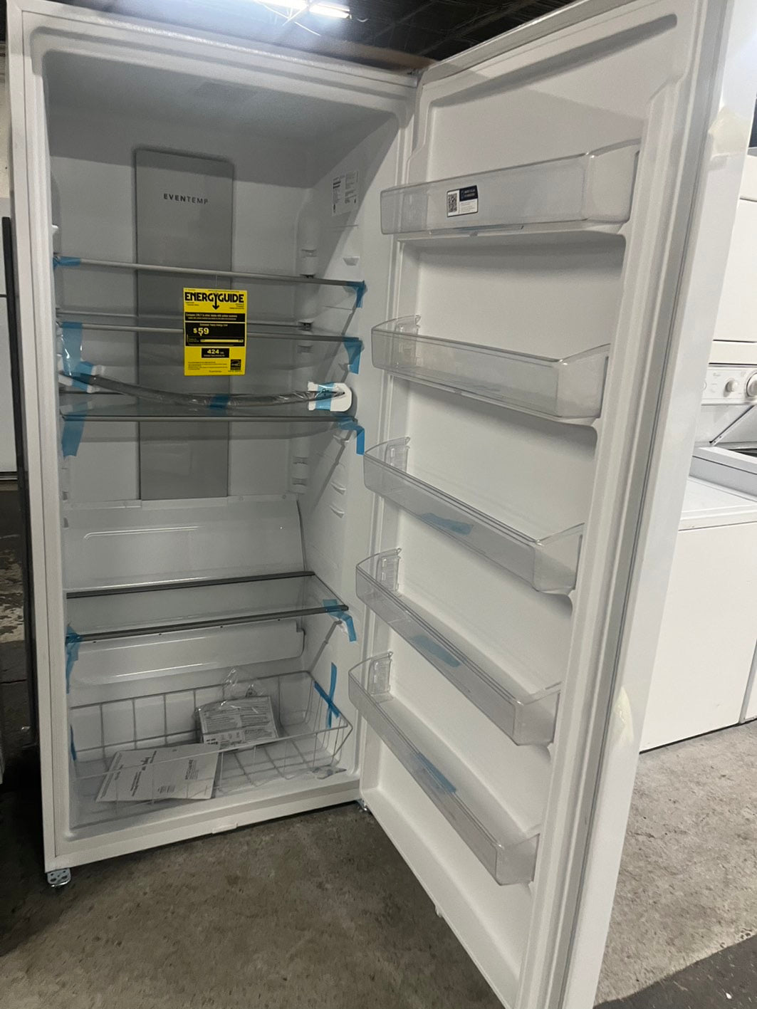 Open box 📦 33 in. 20 cu. ft. Garage Ready Freezerless Refrigerator in White with Temperature Alarm and Auto-Close Door, ENERGY STAR #FZR20CB