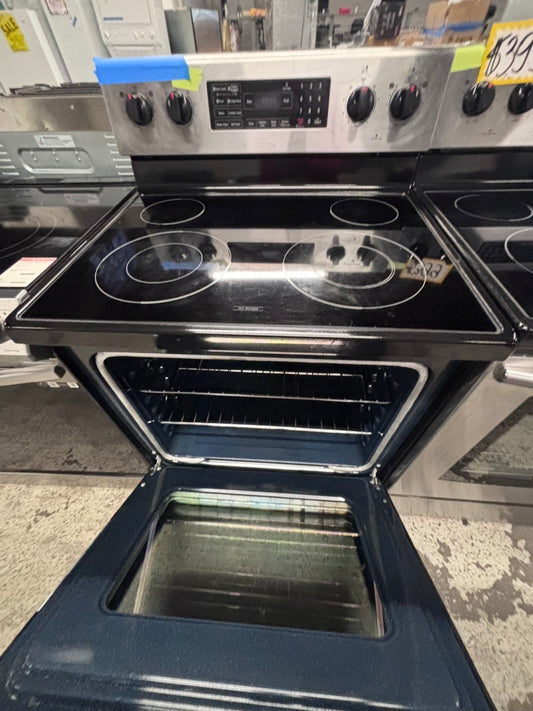 💥Special price💥Samsung electric 220v glass top range ,bake Broil roast self clean black stainless steel 30" used-Refurbished #ERKP99B