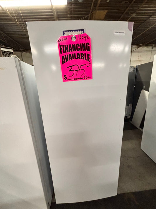 >Frigidaire up-right freezer white 16 cu.ft Refurbished-used #RF9ZXB