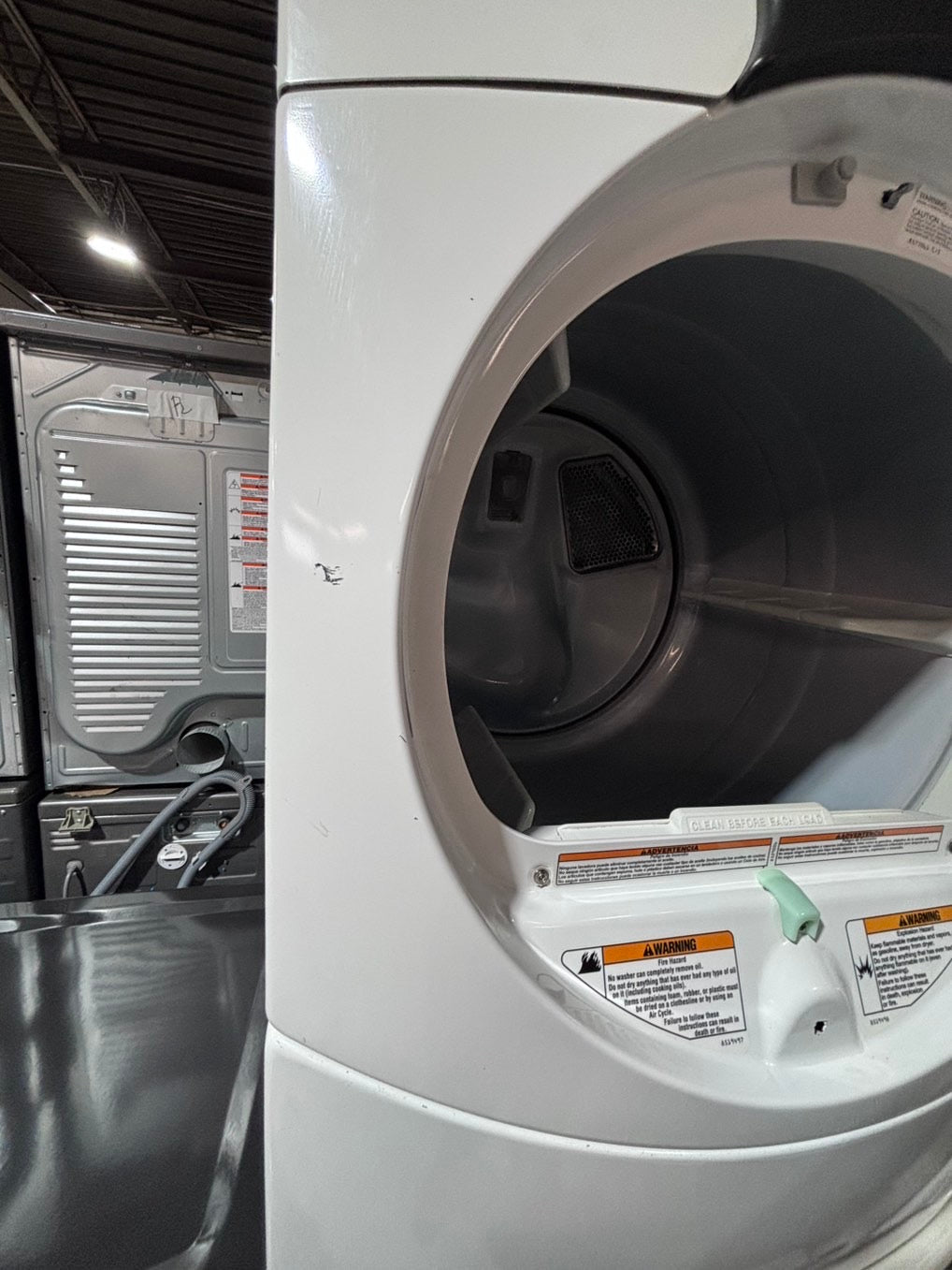 >*sale🔥kenmore  sensor Dry front load stackable electric 220v dryer in off white color used-refurbished 27" #DZ8916B