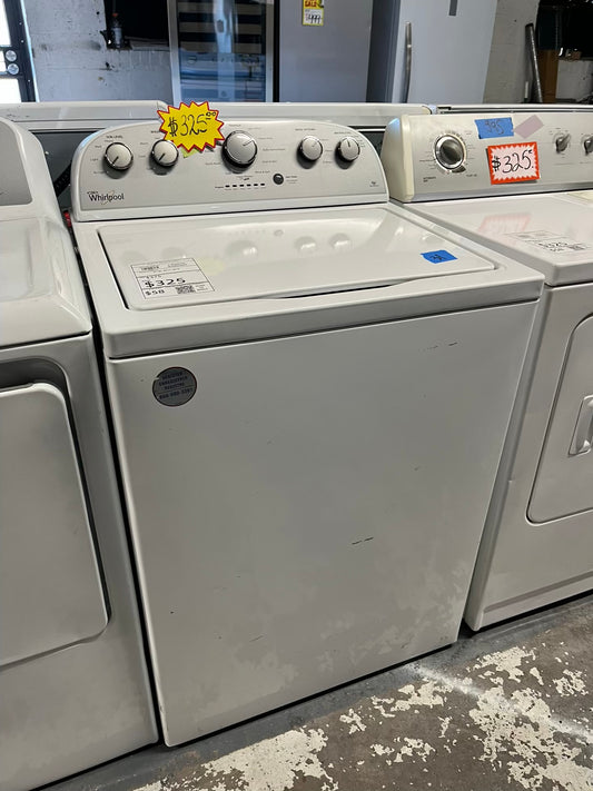 Whirlpool Top load washing machine side x side large capacity w agitator 27" Refurbished #W843JB