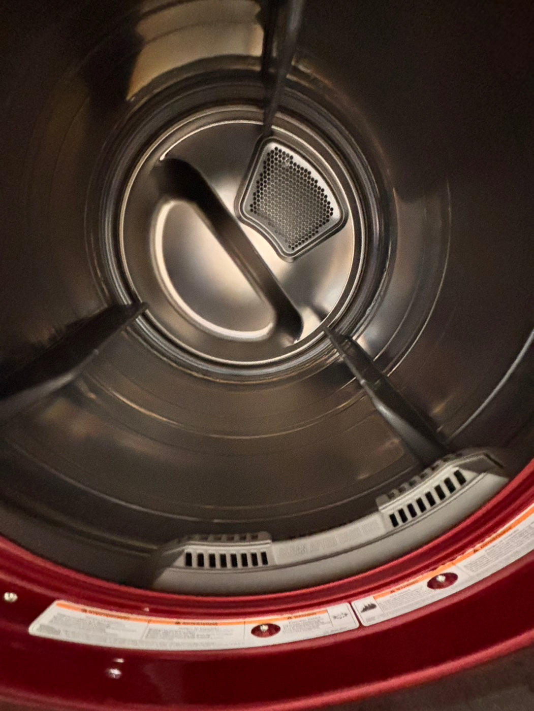 >special🔥LG sensor Dry front load stackable electric 220v dryer in red 27" #EDLAQ4B