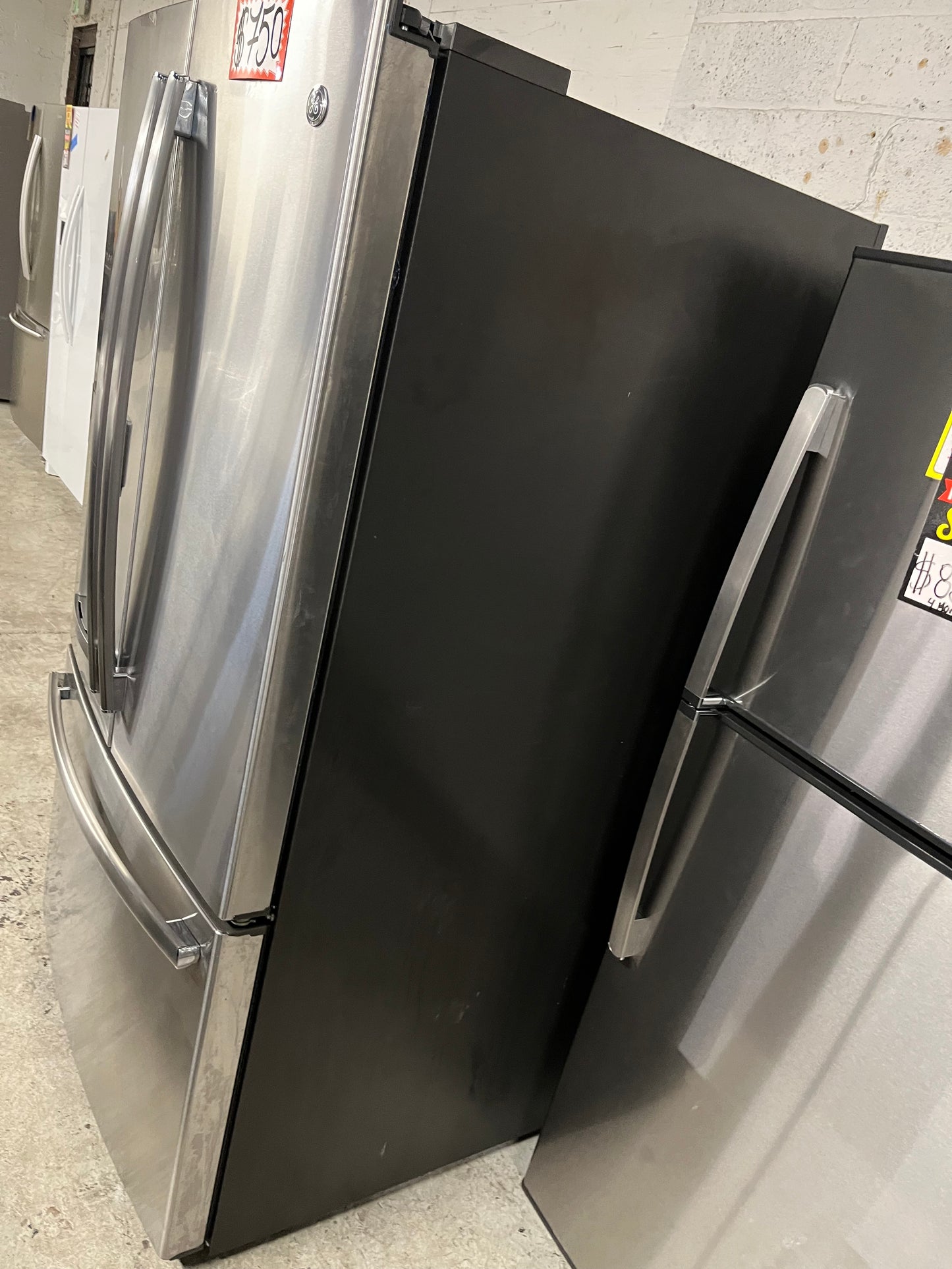 *Used | Refurbished GE profile 36” 28cu.ft. French door refrigerator stainless steel w/ice water dispenser 36" stock number #RF280B