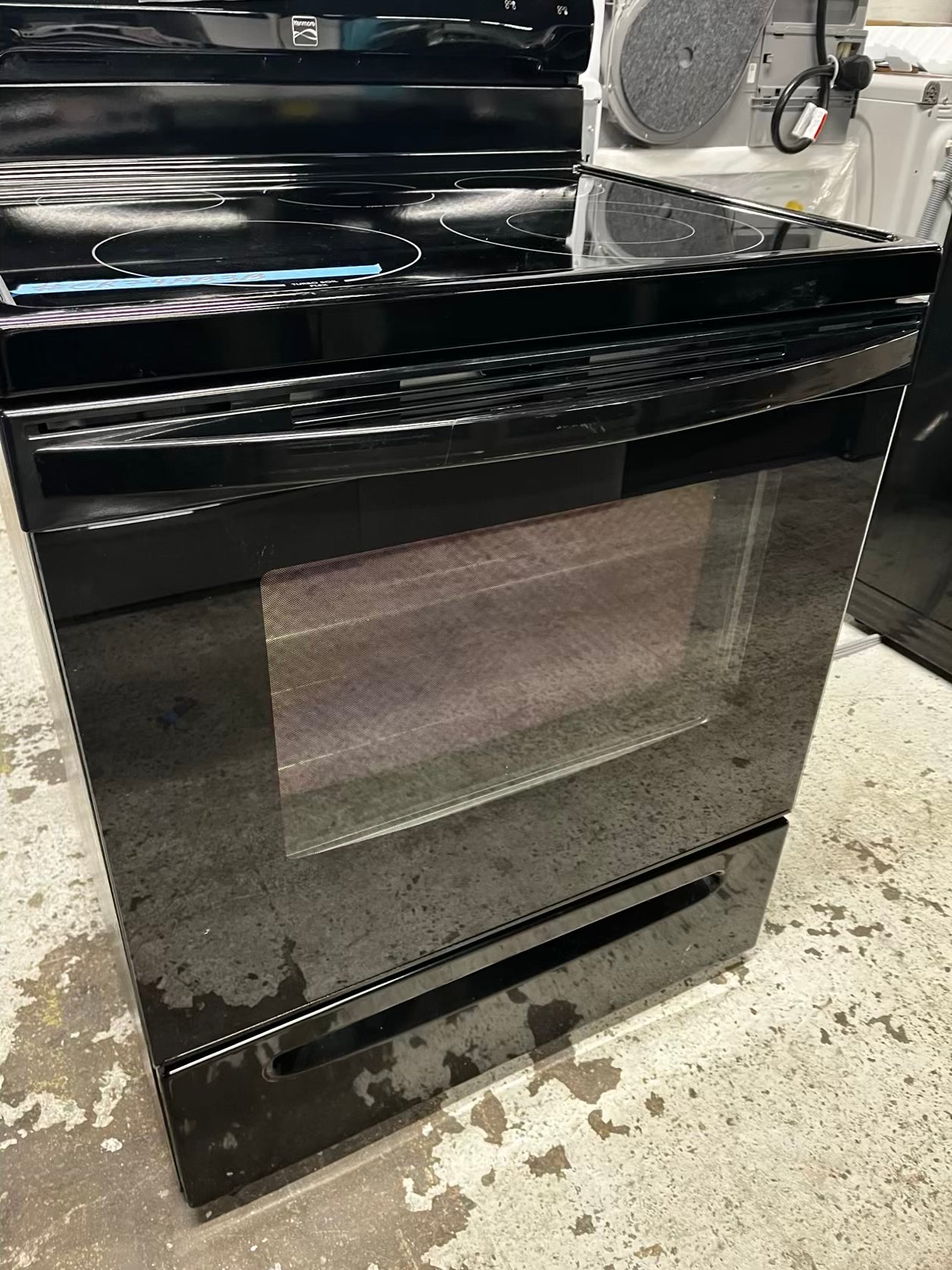 🎁Holiday Sale 🎄 Kenmore electric 220v glass top range 5 burner Refurbished convection bake Broil self clean black 30" #ER79AB3B