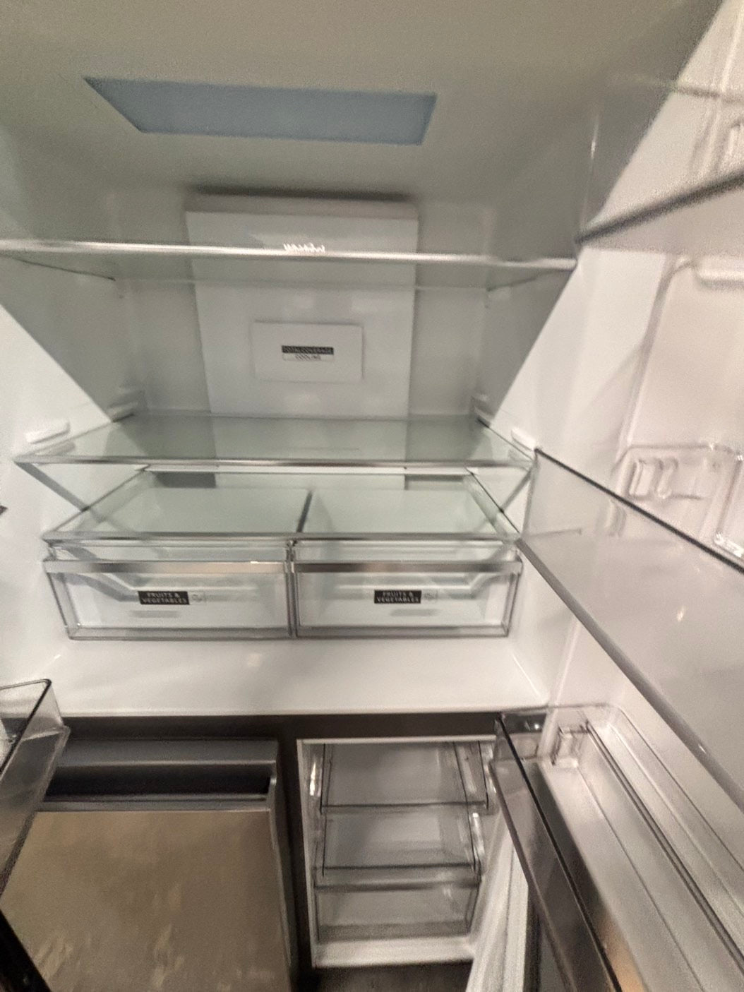 >Special 🎈4pc. Mix & match  Combo new open box costumer return -counter depth french door refrigerator whirlpool 36” w/ice maker inside gas range whirlpool five burners ,new open box over the range microwave GE & new open box dishwasher beko #RFWQ63PC