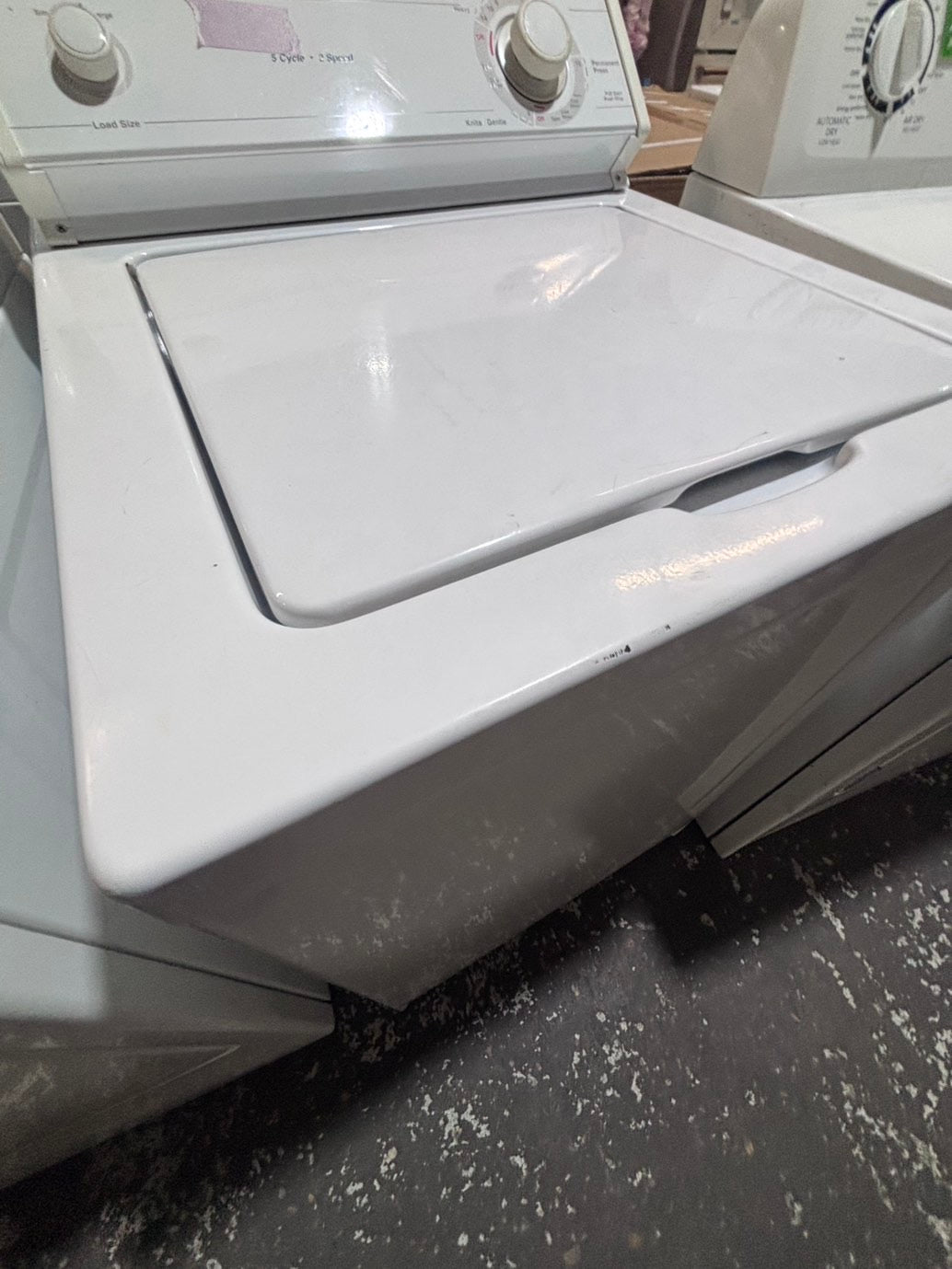 >*whirlpool Top load washing machine w agitator 24” in good condition,used-Refurbished #WZ17JKB