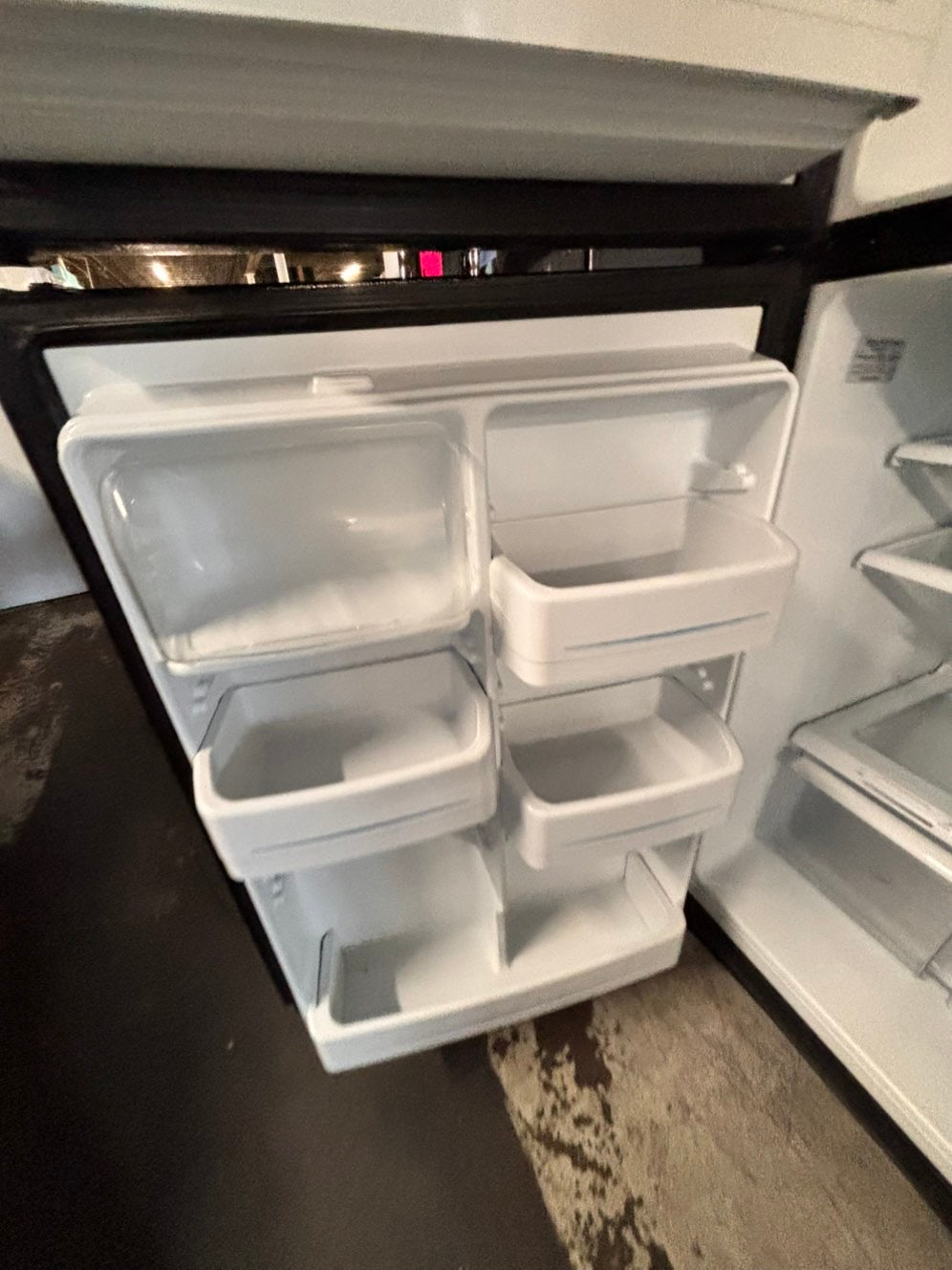 >sale🎈GE 30”18cu.ft -top freezer refrigerator black color   -used refurbished 30” #TGP2RPB