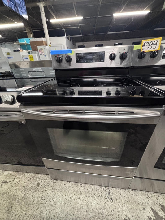 💥Special price💥Samsung electric 220v glass top range ,bake Broil roast self clean black stainless steel 30" used-Refurbished #ERKP99B