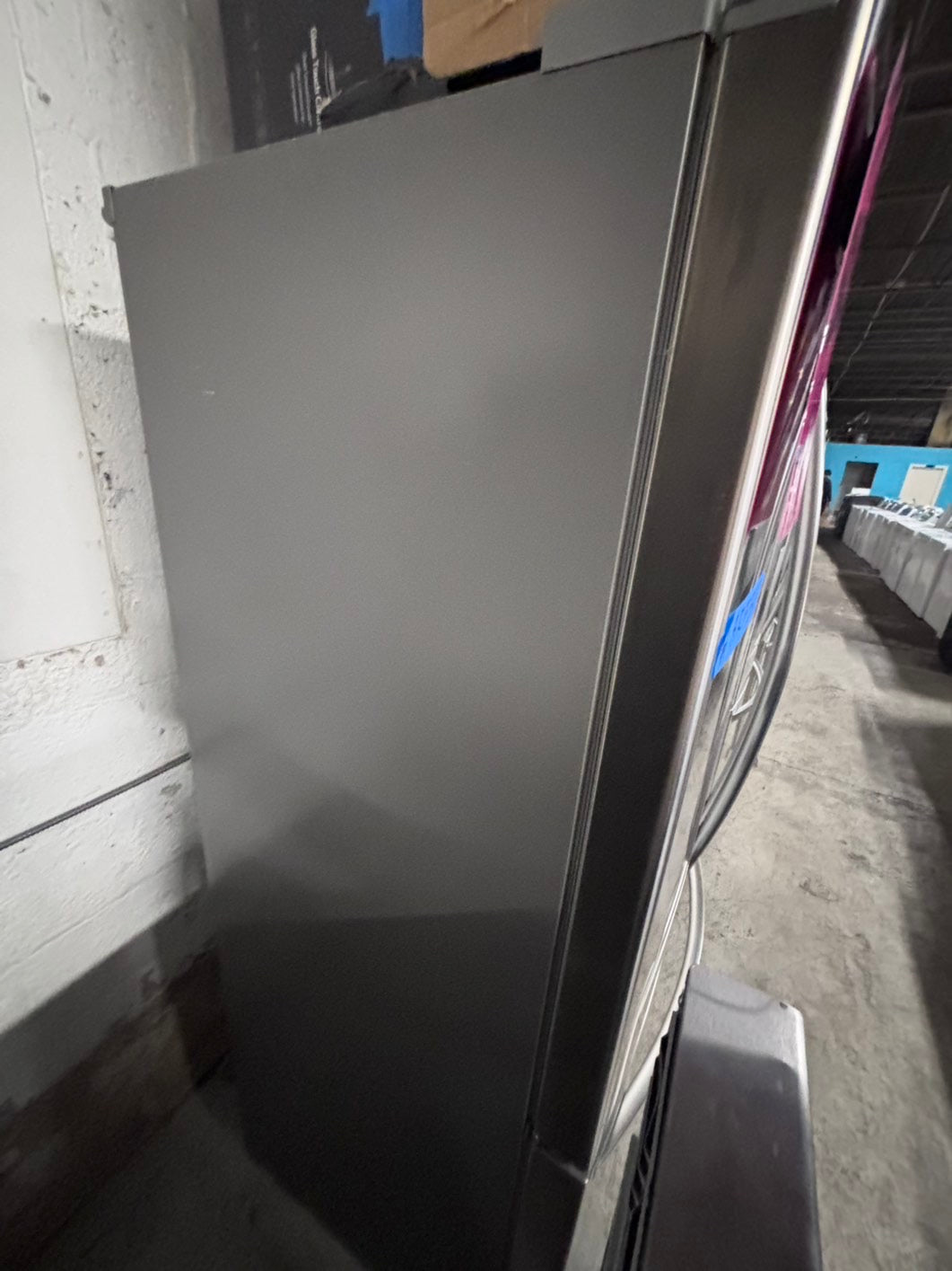 >special 3pc. Combo =LG French door Refrigerator counter depth  w/ ice water dispenser 36",gas stove 5 burners & new the range microwave all same brand  #ARF31B3PC